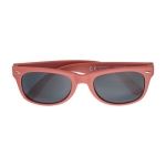 Sonnenbrille aus recyceltem Kunststoff mit UV400-Schutz farbe rot erste Ansicht