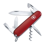 Edelstahl-Taschenmesser der Marke Victorinox, 12 Funktionen mit Logo farbe rot erste Ansicht