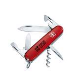 Edelstahl-Taschenmesser der Marke Victorinox, 12 Funktionen mit Logo Ansicht mit Druckbereich