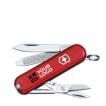 Victorinox Taschenmesser aus Edelstahl, 7 Funktionen als Werbeartikel Ansicht mit Druckbereich