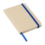 Kraft-Notizbuch mit Cover aus recyceltem Karton, ca. A6-Blatt liniert farbe blau 41603.75