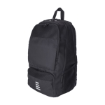 Wasserabweisender Sportrucksack aus recyceltem Polyester farbe schwarz vierte Ansicht