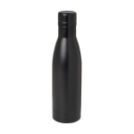 Thermoflasche aus recyceltem Edelstahl, 500 ml farbe schwarz dritte Ansicht