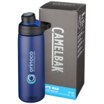 CamelBak® doppelwandige Edelstahlflasche, 600 ml farbe marineblau Ansicht mit Tampondruck