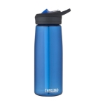 Recycelte Tritan-Flasche der Marke CamelBak® mit Strohhalm farbe köngisblau Seitenansicht