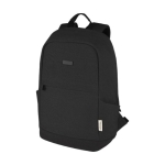 Diebstahlsicherer Laptop-Rucksack aus recyceltem Material, 15,6 farbe schwarz