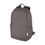 Diebstahlsicherer Laptop-Rucksack aus recyceltem Material, 15,6 farbe grau