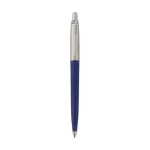 Stift aus recyceltem Material mit blauer Parker Jotter Tinte farbe marineblau zweite Vorderansicht