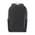 Wasserdichter PC-Rucksack aus recyceltem Material, 15 farbe schwarz zweite Vorderansicht