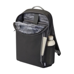 Wasserdichter PC-Rucksack aus recyceltem Material, 15 farbe schwarz dritte Ansicht