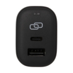 Reiseadapter für EU/UK/USA mit Typ-C- und USB-A-Anschlüssen farbe schwarz Detailansicht 1