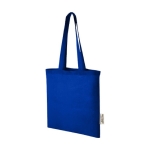 Tasche aus recycelter GRS-Baumwolle mit langen Henkeln, 140 g/m² farbe köngisblau