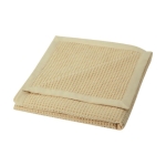 Gerippte Baumwolldecke mit seitlicher Paspelierung, 300 g/m² farbe beige