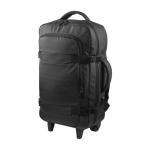 Trolley als Rucksack tragbar, 4 Räder und wasserdichtes Laptopfach farbe schwarz erste Ansicht