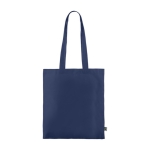 Fairtrade-Baumwolltasche mit langen Henkeln, 180g/m2 farbe blau dritte Ansicht