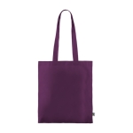 Fairtrade-Baumwolltasche mit langen Henkeln, 180g/m2 farbe purpurfarben dritte Ansicht