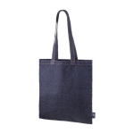 Tasche aus Denim und recycelter Baumwolle mit Logo, 250 g/m2 farbe jeansblau zweite Ansicht