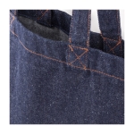 Tasche aus Denim und recycelter Baumwolle mit Logo, 250 g/m2 farbe jeansblau dritte Ansicht