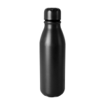 Flasche aus recyceltem Aluminium mit passendem Deckel, 550 ml farbe schwarz erste Ansicht