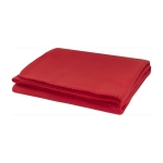 Polyesterdecke mit passender Stickerei als Winter-Merchandising, 150g/m2 farbe rot dritte Ansicht