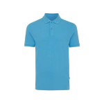 Poloshirt aus Öko-Baumwoll-Piqué, 220 g/m2, Iqoniq Yosemite farbe cyan-blau