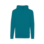 Hoodie aus organischer Baumwolle, slim fit, 340 g/m2, Iqoniq farbe türkis