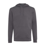 Hoodie aus organischer Baumwolle, slim fit, 340 g/m2, Iqoniq farbe dunkelgrau