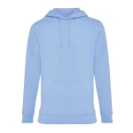 Hoodie aus organischer Baumwolle, slim fit, 340 g/m2, Iqoniq farbe pastellblau