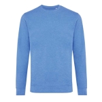 Buntes Sweatshirt aus Öko-Baumwolle, 340 g/m2, Iqoniq Denali farbe blau mamoriert