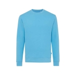 Sweatshirt mit Rundausschnitt aus Öko-Baumwolle, 340 g/m2, Iqoniq Zion farbe cyan-blau