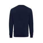 Sweatshirt mit Rundausschnitt aus Öko-Baumwolle, 340 g/m2, Iqoniq Zion farbe marineblau dritte Ansicht