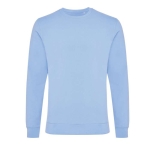 Sweatshirt mit Rundausschnitt aus Öko-Baumwolle, 340 g/m2, Iqoniq Zion farbe pastellblau