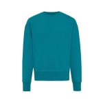 Sweatshirt Oversize aus Öko-Baumwolle, 340 g/m2, Iqoniq Kruger farbe türkis