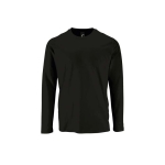 Langarm-T-Shirt aus 100% Baumwolle, 190 g/m2, SOL'S Imperial farbe schwarz dritte Ansicht