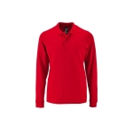 Langarm-Herren-Poloshirt aus Baumwolle, 180 g/m2, SOL'S Perfect farbe rot fünfte Ansicht