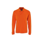 Langarm-Herren-Poloshirt aus Baumwolle, 180 g/m2, SOL'S Perfect farbe orange