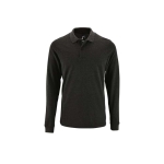 Langarm-Herren-Poloshirt aus Baumwolle, 180 g/m2, SOL'S Perfect farbe dunkelgrau sechste Ansicht