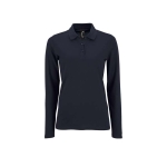 Langarm-Damen-Poloshirt aus Baumwolle, 180 g/m2, SOL'S Perfect farbe marineblau