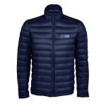 Herrenjacke aus Sorona und recyceltem Polyester, SOL'S Wilson farbe marineblau Ansicht mit Druckbereich