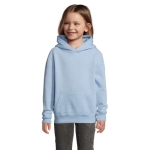 Kinder-Sweatshirt aus Baumwolle und Polyester, 280 g/m2, SOL'S SLAM farbe pastellblau Detailbild