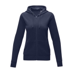 Damen Kapuzenjacke aus Baumwolle, 240 g/m2, Elevate Essentials farbe marineblau zweite Vorderansicht