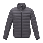 Herren-Daunenjacke aus Polyester, 164 g/m2, Elevate Life farbe dunkelgrau zweite Vorderansicht