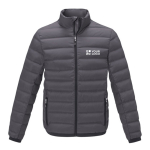 Herren-Daunenjacke aus Polyester, 164 g/m2, Elevate Life farbe dunkelgrau Ansicht mit Druckbereich