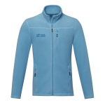 Herren-Fleecejacke aus recyceltem Polyester, 174 g/m2, Elevate NXT farbe blau Ansicht mit Druckbereich