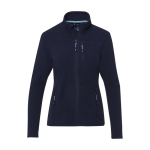 Damen-Fleecejacke aus recyceltem Polyester, 174 g/m2, Elevate NXT farbe marineblau zweite Vorderansicht