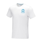 Herren T-Shirt aus Bio-Baumwolle GOTS, 160 g/m2, Elevate NXT farbe weiß Ansicht mit Siebdruck