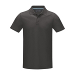 Herren-Poloshirt aus Bio-Baumwolle GOTS, 180 g/m2, Elevate NXT farbe dunkelgrau zweite Vorderansicht