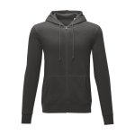 Herren Kapuzenpulli aus Baumwolle, 240 g/m2, Elevate Essentials farbe dunkelgrau zweite Vorderansicht