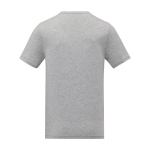 Herren T-Shirt mit V-Ausschnitt aus Baumwolle, 160 g/m2, Elevate Life farbe grau zweite Rückansicht