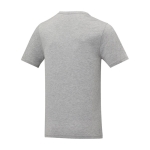 Herren T-Shirt mit V-Ausschnitt aus Baumwolle, 160 g/m2, Elevate Life farbe grau dritte Rückansicht